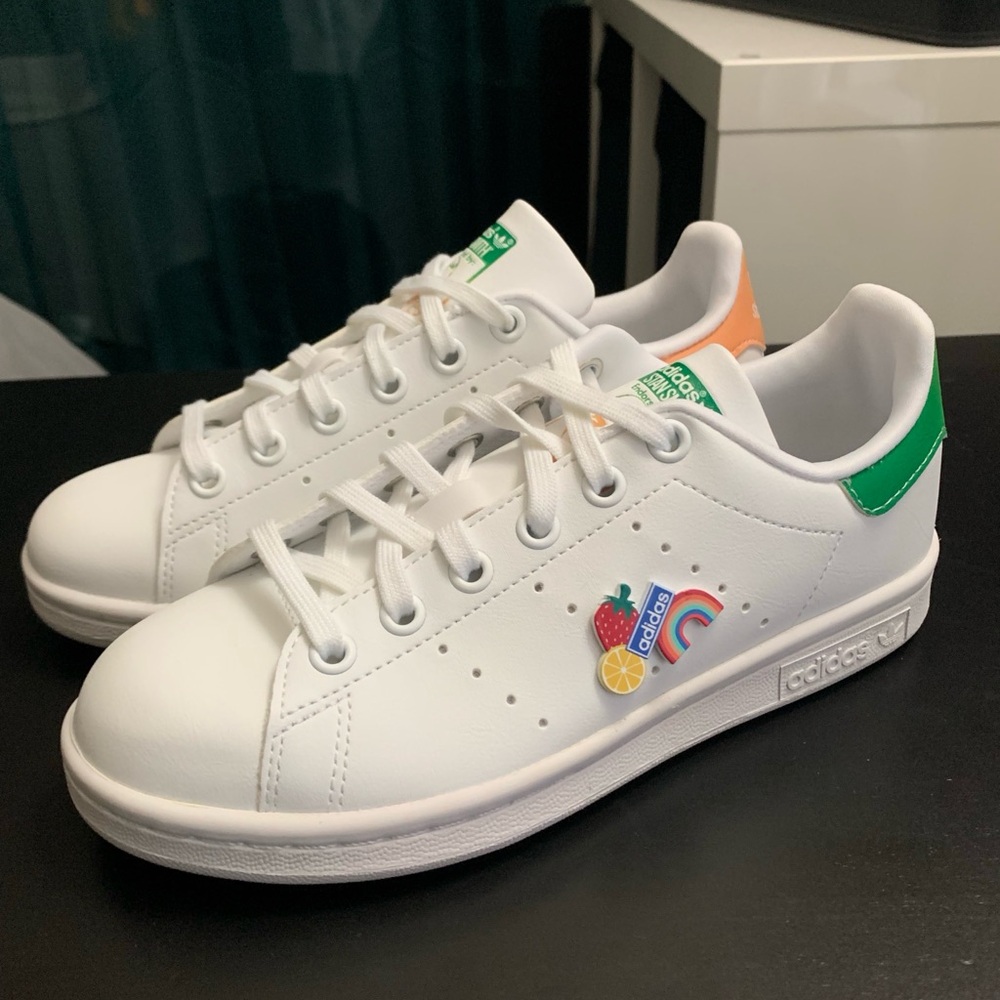 Adidas Stan Smith J Fruits & Rainbows Street Style Collaboration Sz 3.5